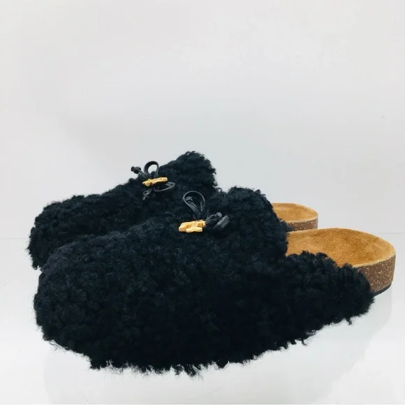 Tory Burch Charm Mammouth Mule Shearling / Nappa Leather Women’s Size 6.5 M